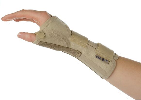 Corset for wrist joint for arthrosis